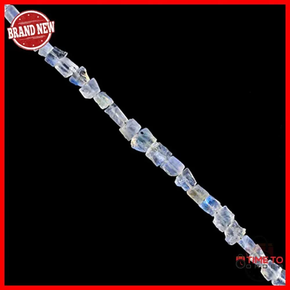 Raw Gemstone Sterling Silver Bracelet Minimal Healing Crystals Dainty Jewelry - Picture 6 of 7